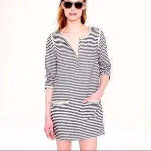 J. CREW Tunic Dress Front Pockets Grey/Beige. Size Large. Great condition.